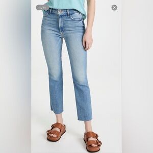 Worn Once MOTHER The Hustler Ankle Fray Jeans in Au Revoir - Size 25